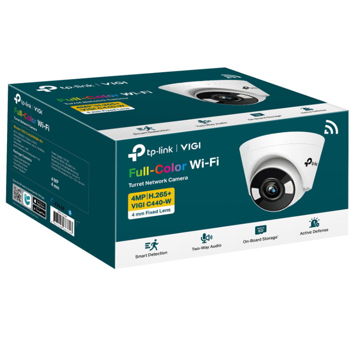 TP-Link VIGI C440-W Cámara de Seguridad IP 4MP Full-Color TP-Link VIGI C440-W Cámara de Seguridad IP 4MP Full-Color